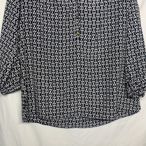 Dana Buchman 3/4 Sleeve Relaxed Blouse - Picture 3 of 8